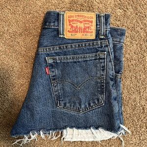 Levi’s Vintage 517 cut-off denim jean shorts